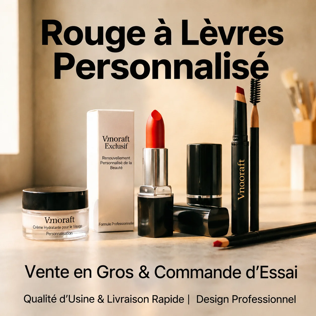Gammes de produits BeautyChroma — fards à paupières, gloss, rouges à lèvres, blushs et plus